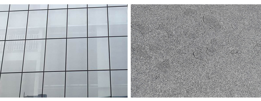 隐框玻璃石材赢咖3工程用到的石材和铝板